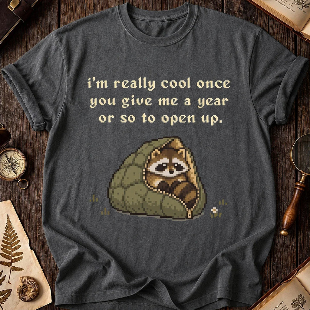 Slow Warmup Raccoon T-Shirt product image 6