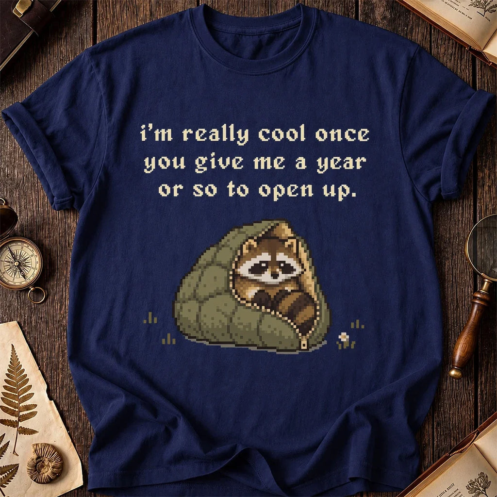 Slow Warmup Raccoon T-Shirt product image 7