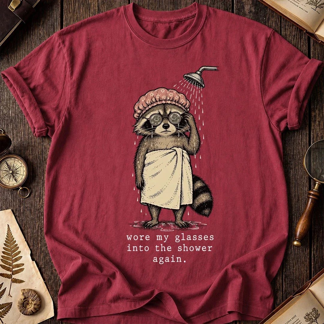 Wet Shower Raccoon T-Shirt product image 5
