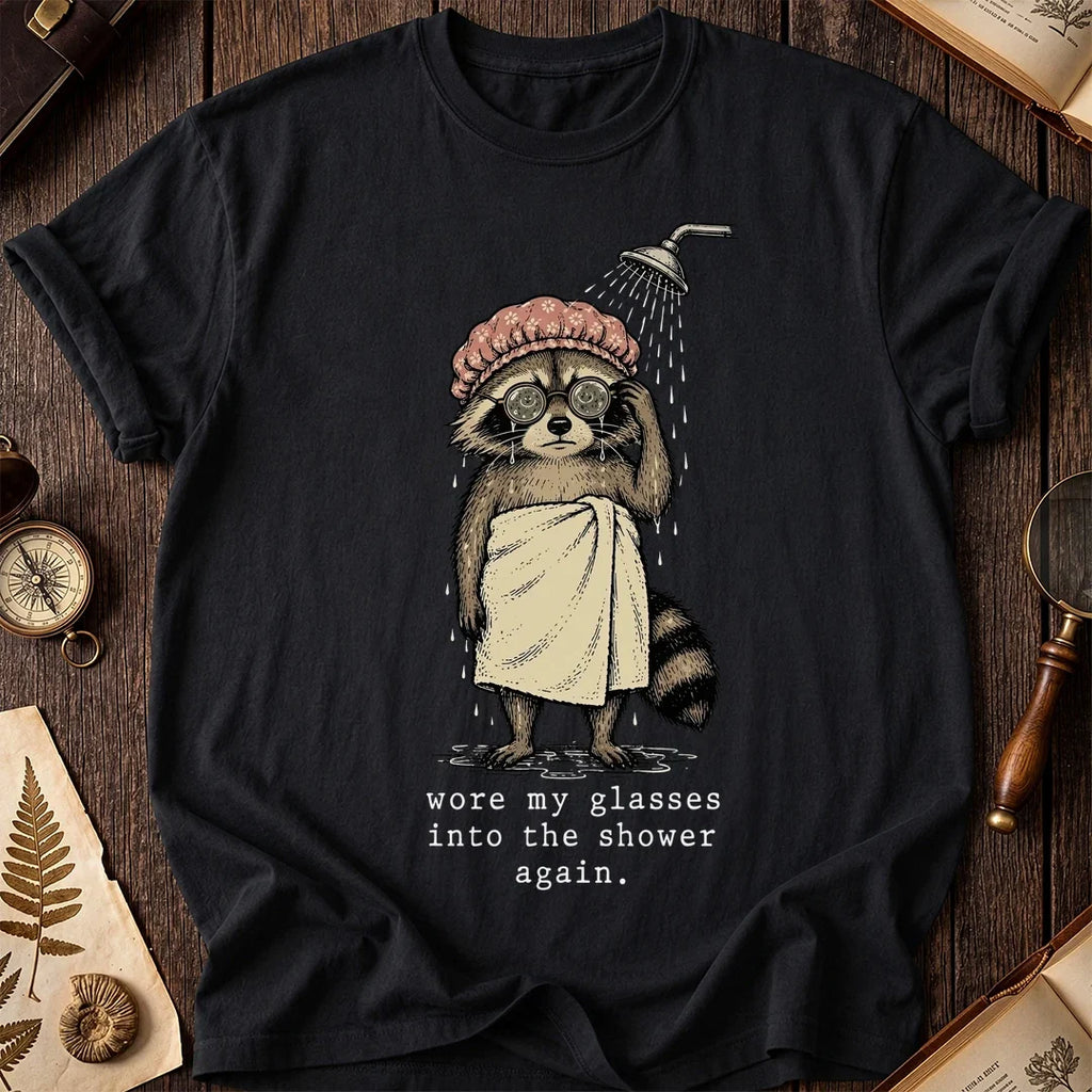 Wet Shower Raccoon T-Shirt product image 2