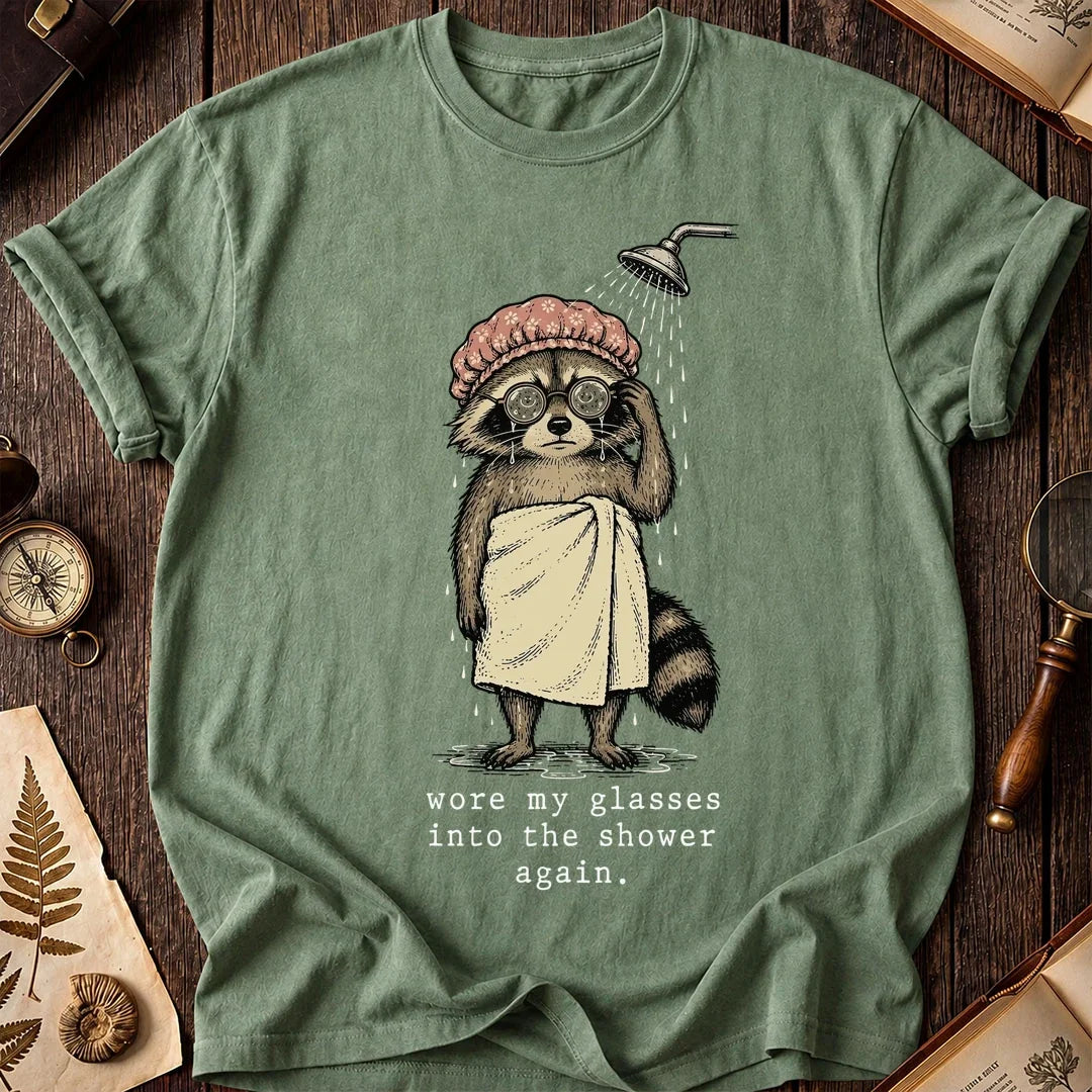 Wet Shower Raccoon T-Shirt product image 1