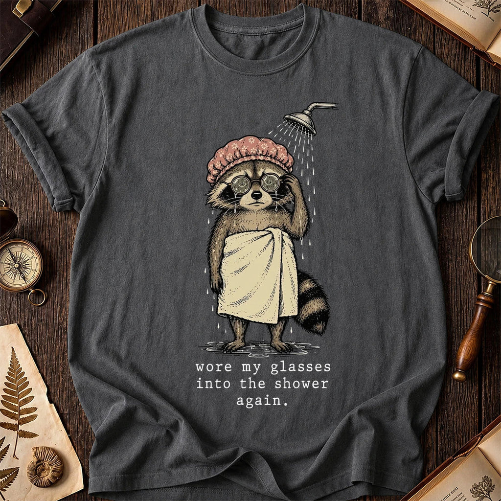 Wet Shower Raccoon T-Shirt product image 6
