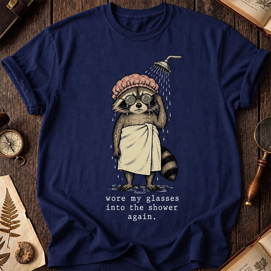Wet Shower Raccoon T-Shirt product image 7