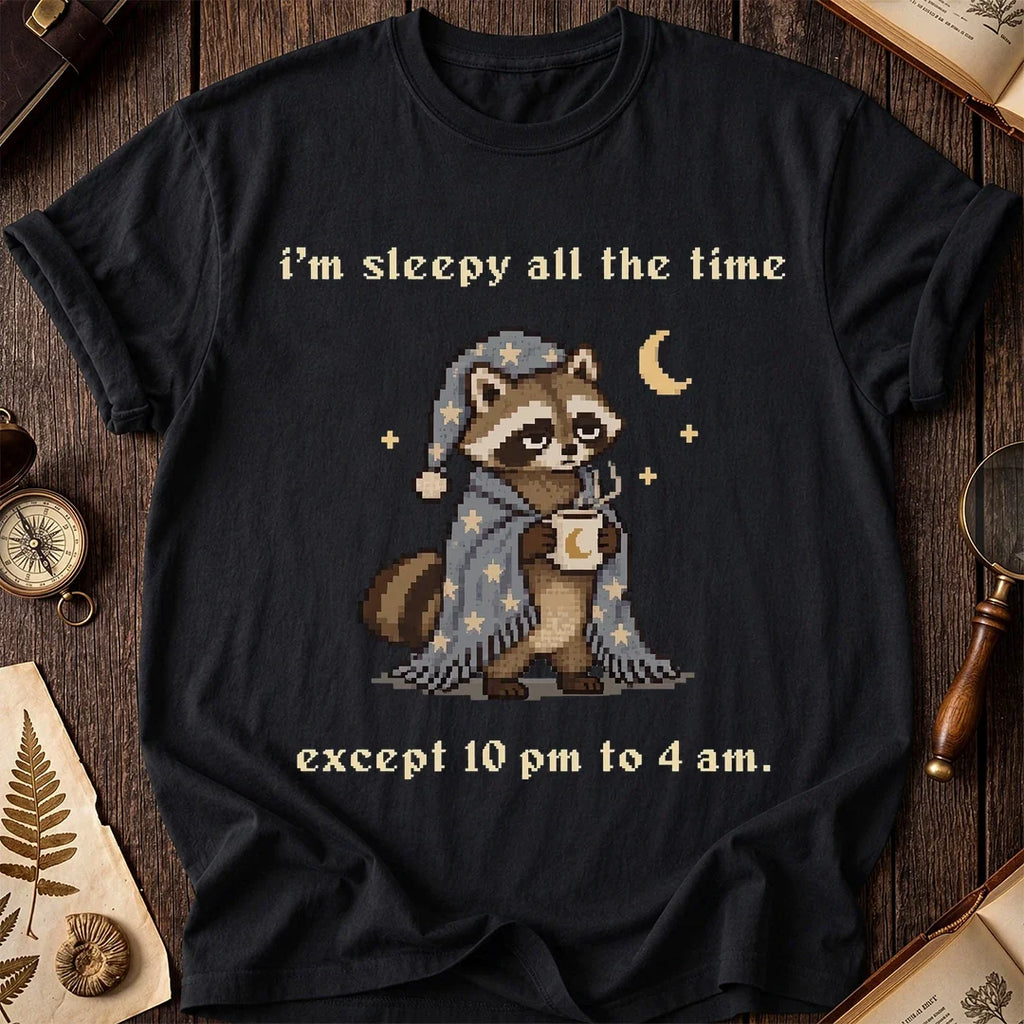Wide Awake Raccoon T-Shirt product image 2