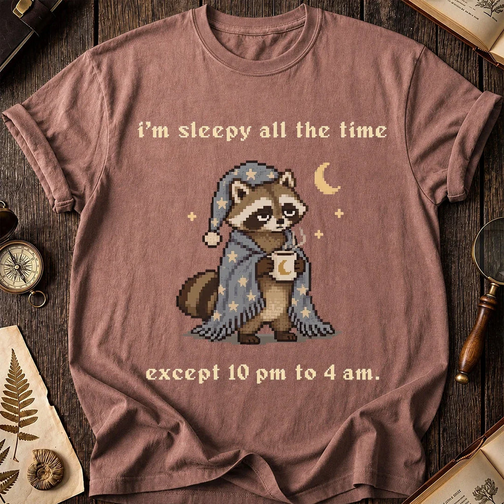 Wide Awake Raccoon T-Shirt product image 8