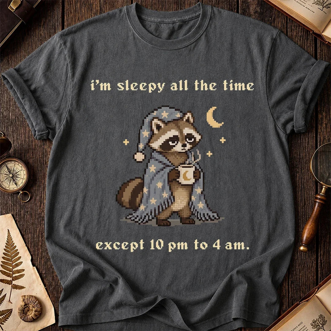 Wide Awake Raccoon T-Shirt product image 6