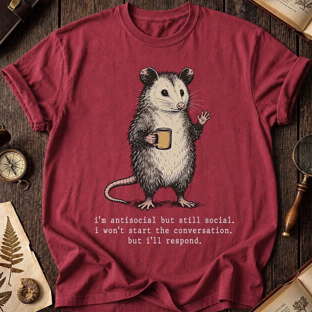 Will Respond Possum T-Shirt product image 5