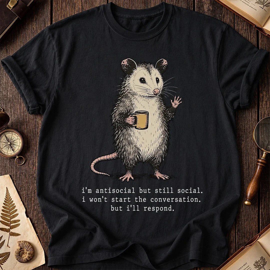Will Respond Possum T-Shirt product image 2