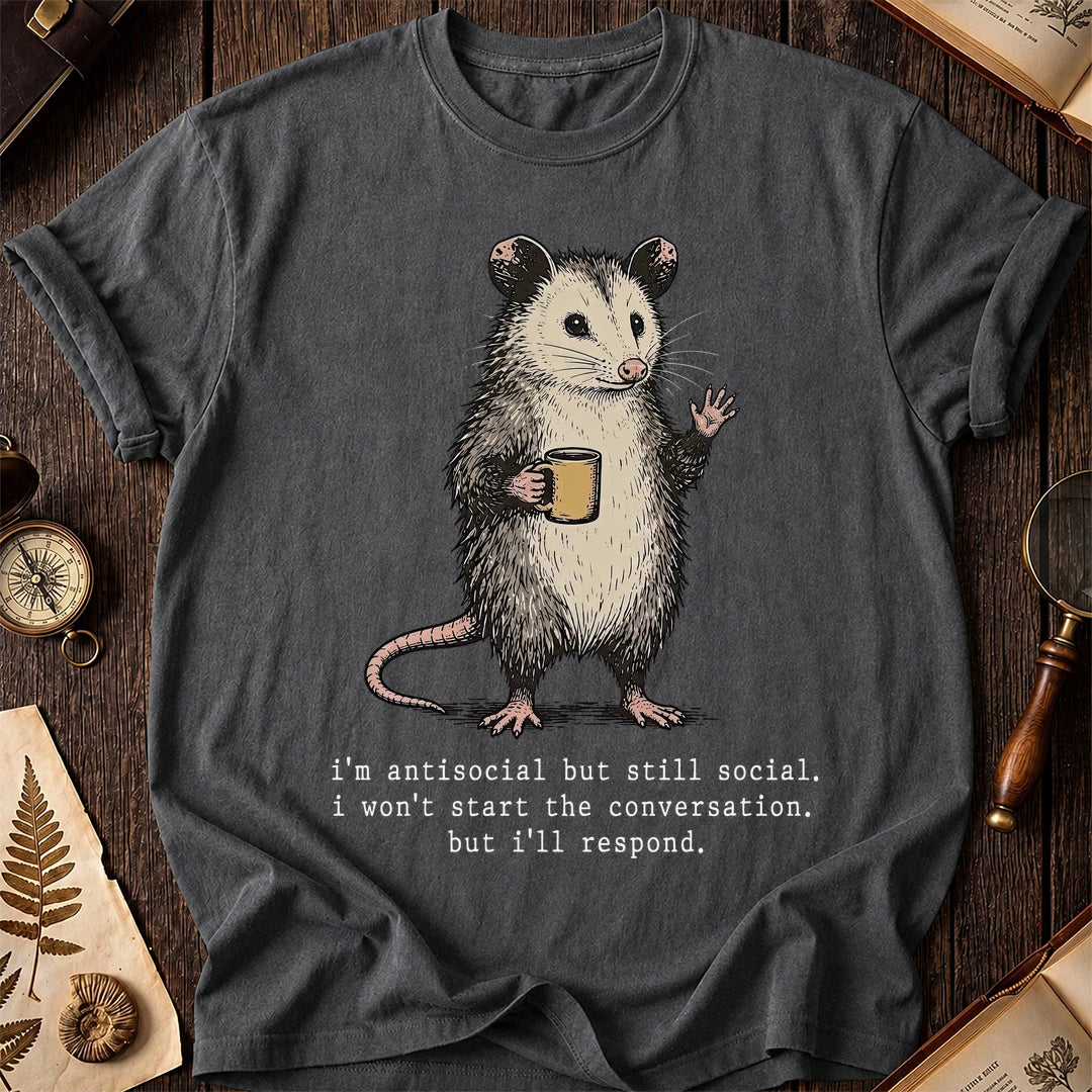 Will Respond Possum T-Shirt product image 6